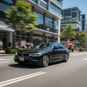 car rental from the airport with BMW 5 Series
