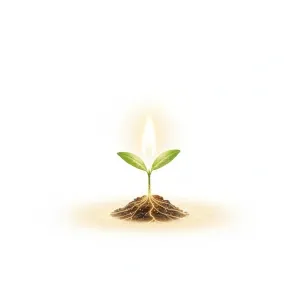 火を宿した植物が象徴する会社の始まり